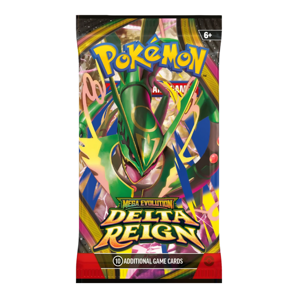 Stock reference of a Delta Reign booster pack; actual pack artwork may vary